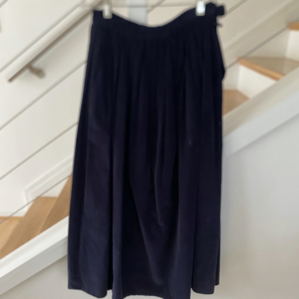 Ralph Lauren Vintage Velvet Full Skirt with Pleats